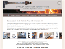 Tablet Screenshot of forgeronferronnier.com
